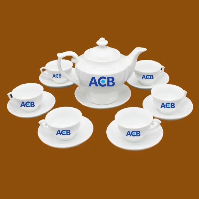 Bộ ấm trà quà tặng ACB Bank
