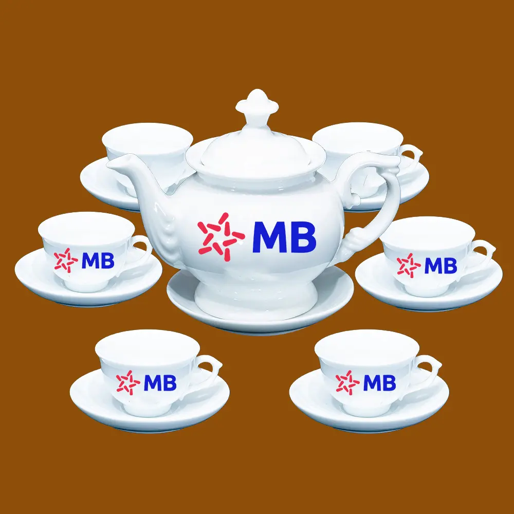 Bộ ấm trà quà tặng MB Bank