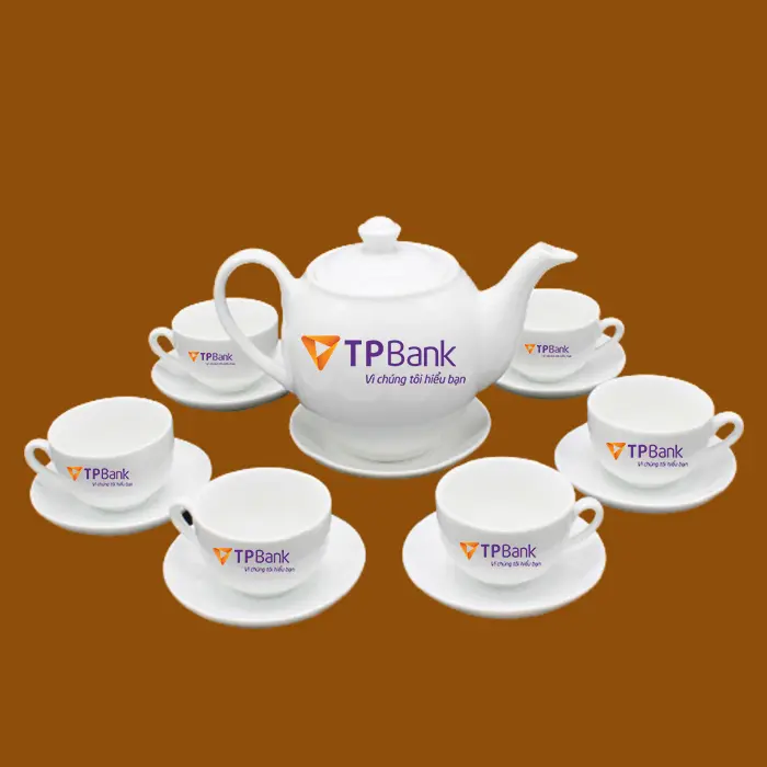 Bộ ấm trà quà tặng TP Bank