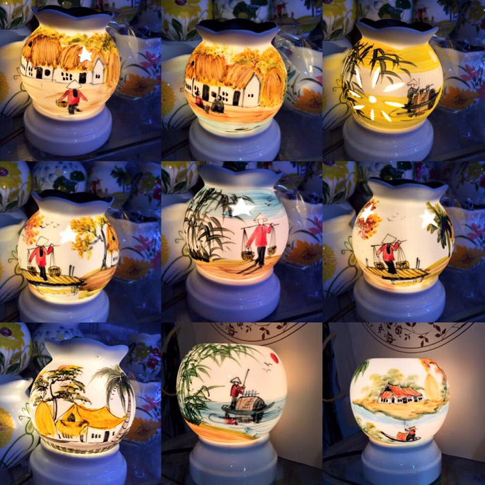 Những mẫu đèn xông tinh dầu Bát Tràng tại BatTrang Family