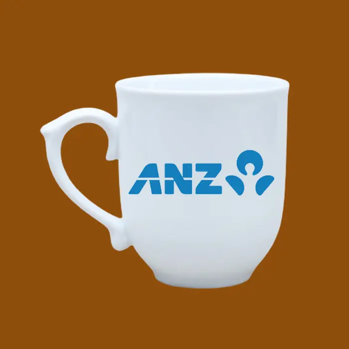 Ly sứ in logo ANZ Bank