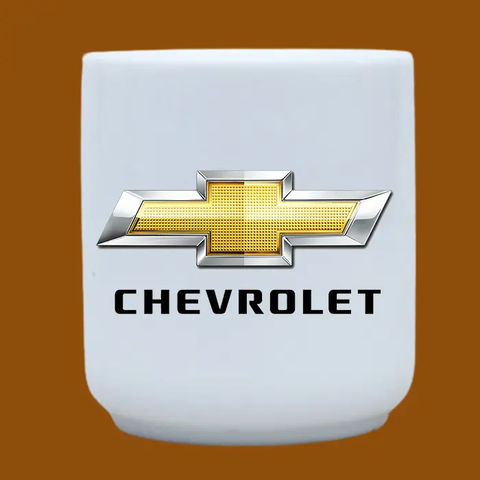 Ly sứ in logo Chevrolet
