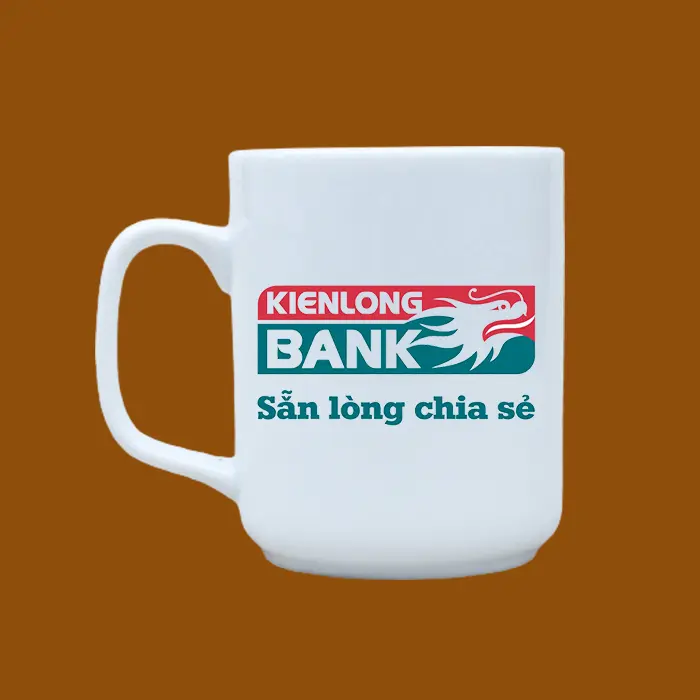 Ly sứ in logo Kiên Long Bank