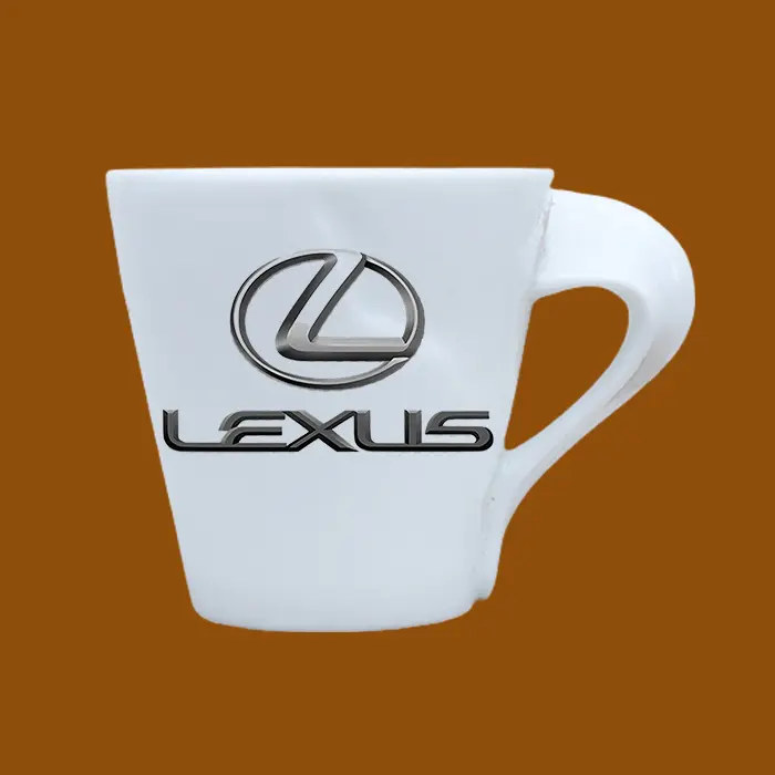 Ly sứ in logo Lexus