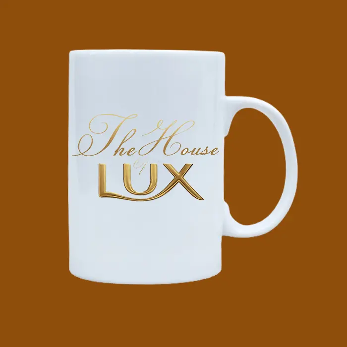 Ly sứ in logo Lux