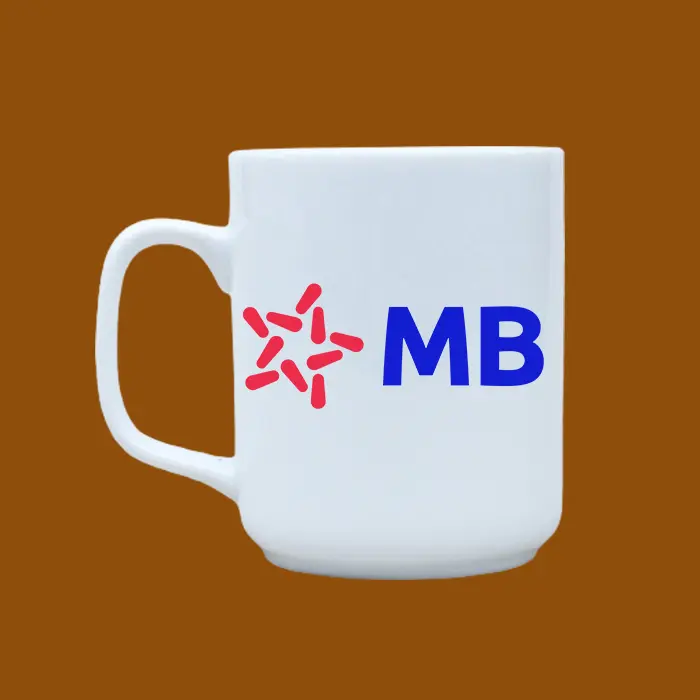 Ly sứ in logo MB Bank