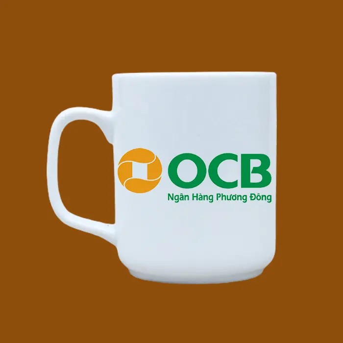 Ly sứ in logo OCB BANK