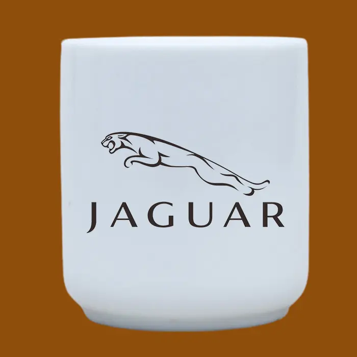 Ly sứ in logo Jaguar