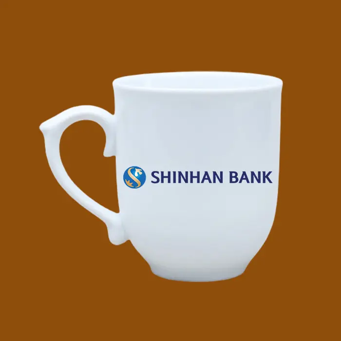 Ly sứ in logo Shinhan Bank
