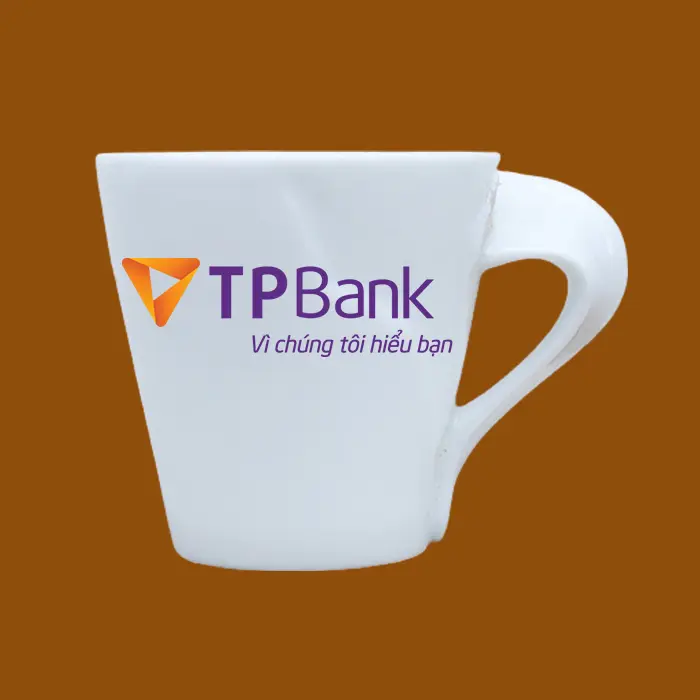 Ly sứ in logo TP Bank