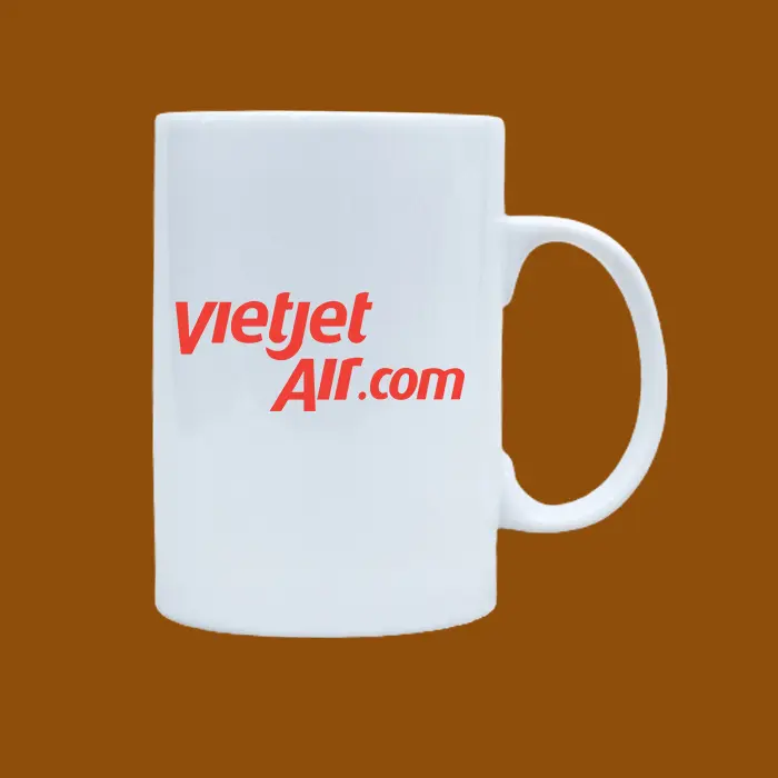 Ly sứ in logo VietJet